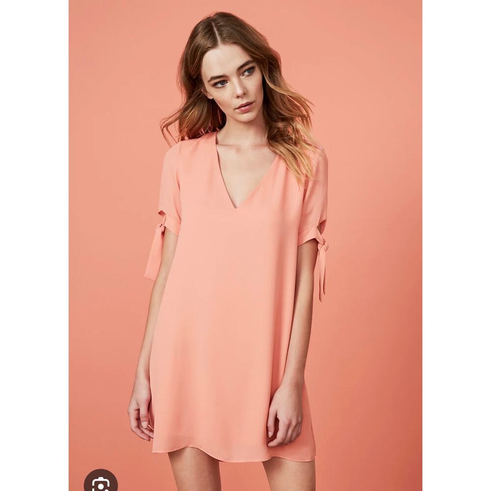 Three Eighty Two Chloe Tie Mini Dress